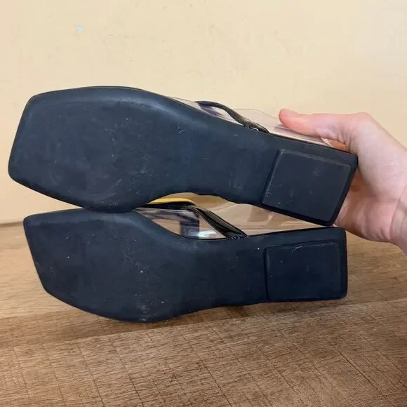 Jeffrey Campbell Linques Jelly Ornament Flat Sandals women’s size 6 shoes Anthro - Picture 5 of 5